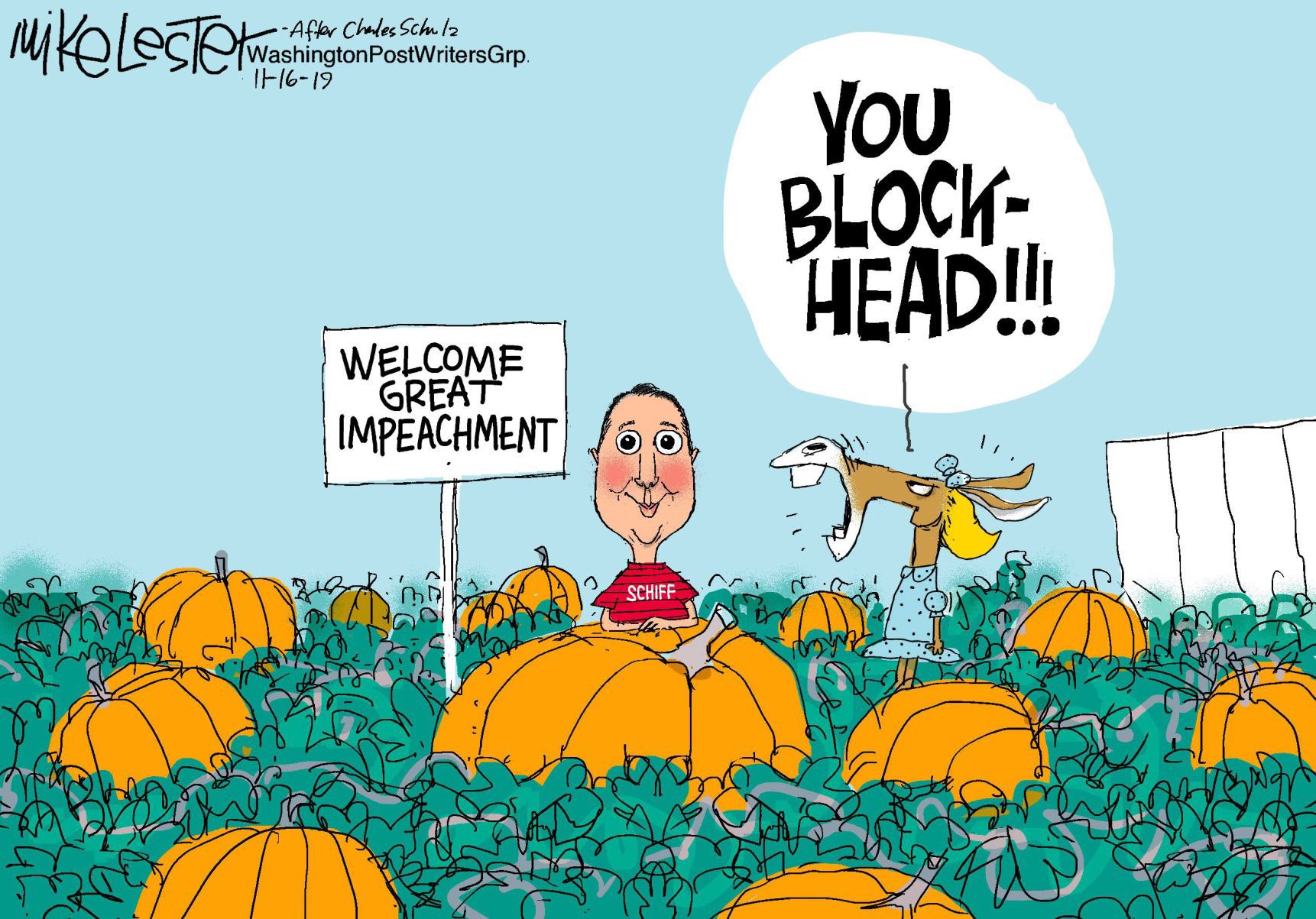 Mike Lester cartoon